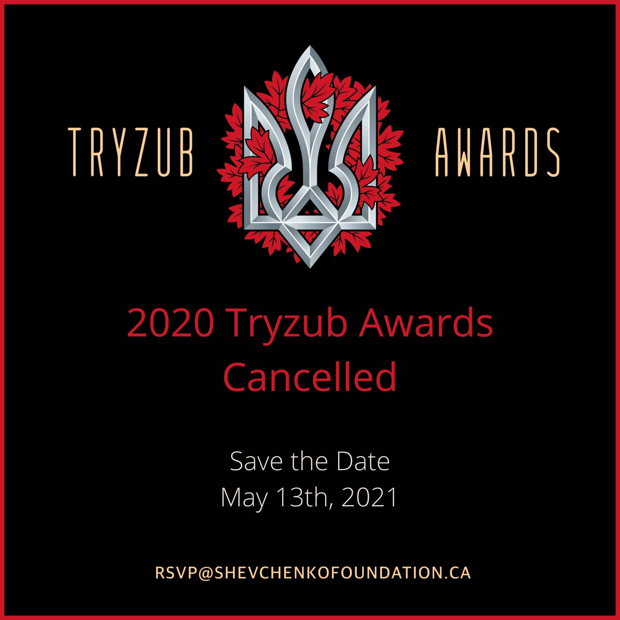 Tryzub Awards Gala 2020 Cancelled