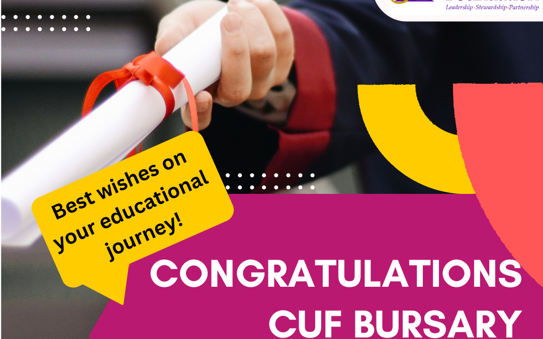 Congratulations to CUF Bursary recipients!